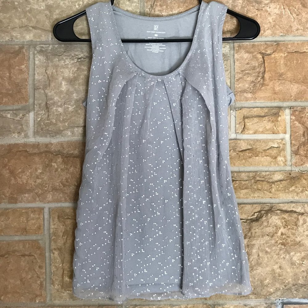 New York & Company Silver Tank
